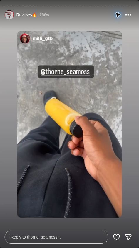 Video preview from @thorne_seamoss Instagram Reviews highlight, story 9.