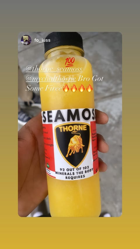 Customer story from @thorne_seamoss Instagram Reviews highlight, story 10.