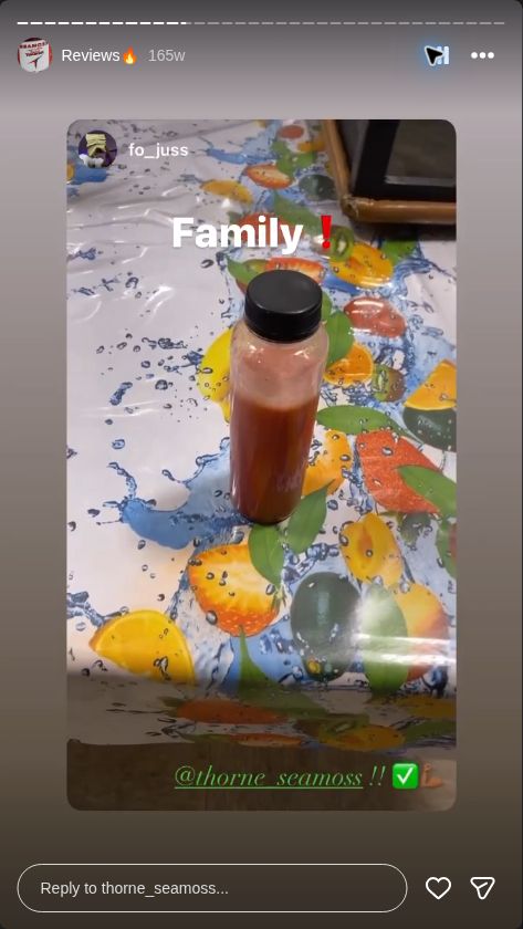 Video preview from @thorne_seamoss Instagram Reviews highlight, story 13.