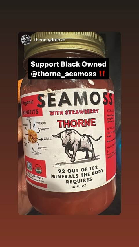Customer story from @thorne_seamoss Instagram Reviews highlight, story 27.
