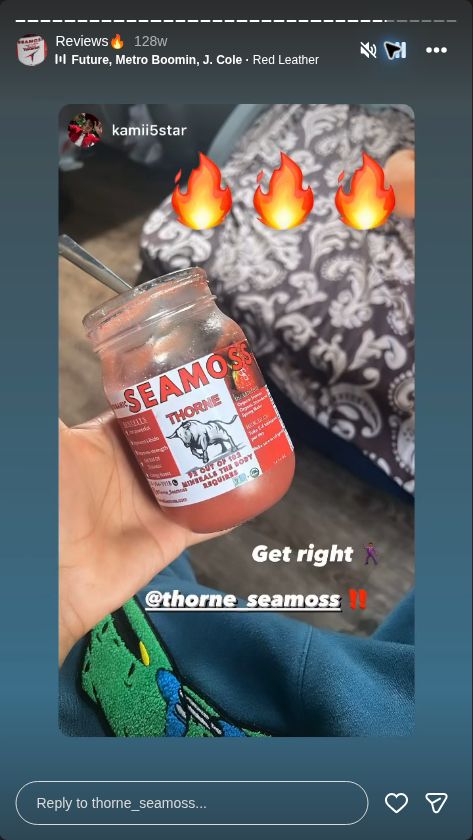 Video preview from @thorne_seamoss Instagram Reviews highlight, story 31.