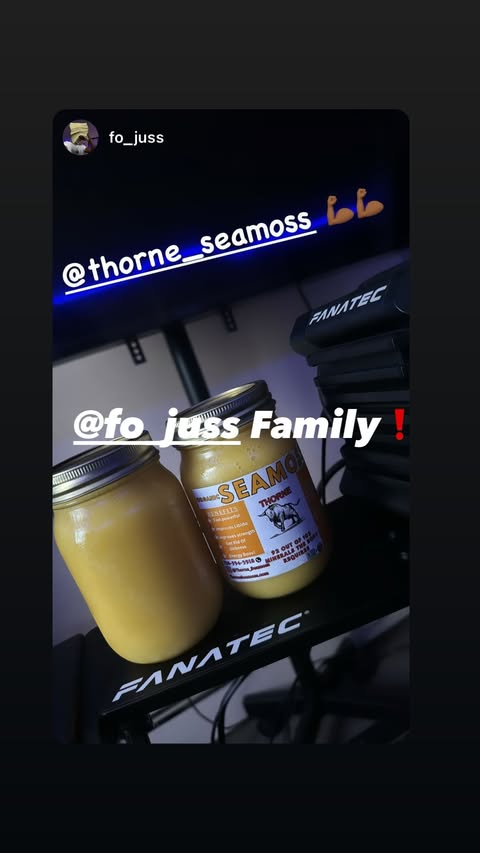 Customer story from @thorne_seamoss Instagram Reviews highlight, story 32.